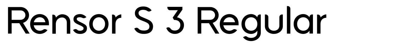 Rensor S 3 Regular